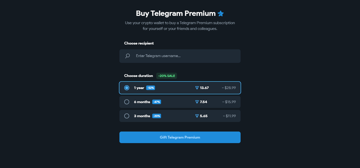 Price telegram